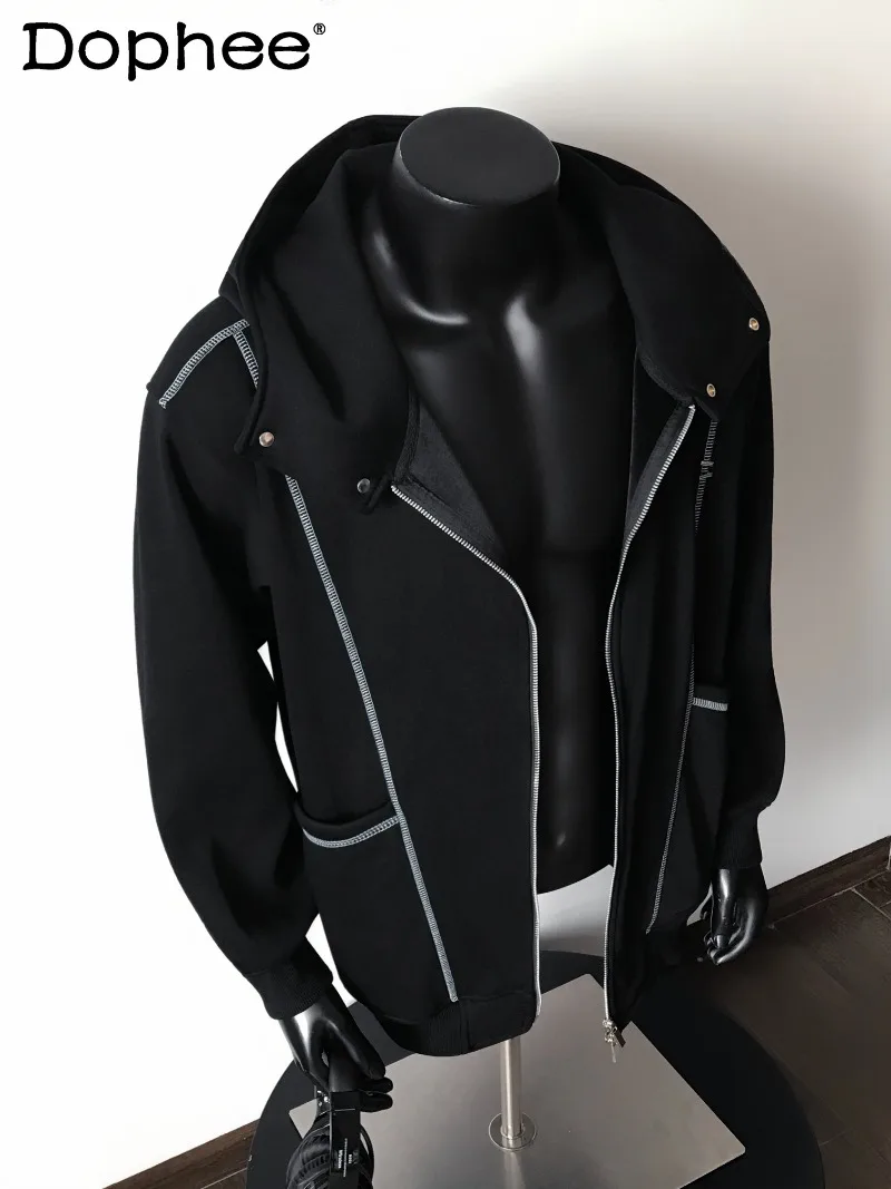 American Style Fashion Trendy Sweatshirt Versatile Loose Hooded Casual Loose Cardigan Jacket for Men
American Style Fashion Trendy Sweatshirt Versatile Loose Hooded Casual Loose Cardigan Jacket for Men