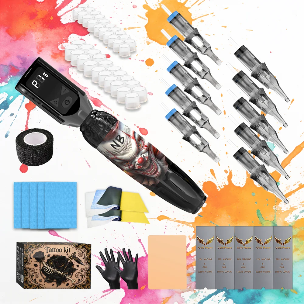 Goldplume Tattoo Set New Tattoo Pen Set Permanent Makeup Tattoo Machine Set Tattoo Power Supply Set
Goldplume Tattoo Set New Tattoo Pen Set Permanent Makeup Tattoo Machine Set Tattoo Power Supply Set