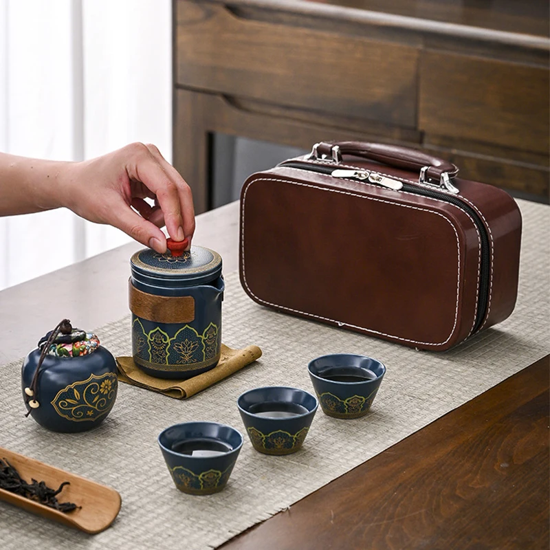 Chinese Kung Fu Tea Set Tea Ceremony Travel Tea Set Portable Quick Cup One Pot Three Cup Set Teapot Teacup Tea Canister Tea Set
Chinese Kung Fu Tea Set Tea Ceremony Travel Tea Set Portable Quick Cup One Pot Three Cup Set Teapot Teacup Tea Canister Tea Set