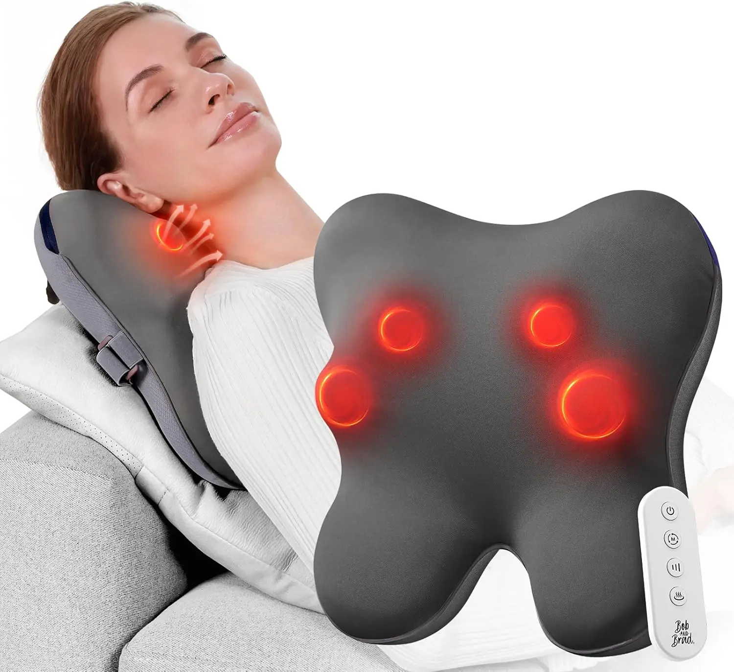 Heated Shiatsu Massage Pillow with Remote for Neck and Back Pain Relief, Adjustable Intensity, Ideal Gift
Heated Shiatsu Massage Pillow with Remote for Neck and Back Pain Relief, Adjustable Intensity, Ideal Gift