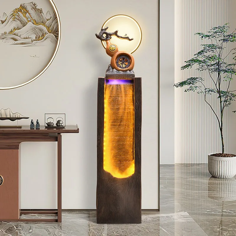 Floor Standing Flowing Living Room Feng Shui Wheel New Chinese Style Water Curtain Circulation Ornament
Floor Standing Flowing Living Room Feng Shui Wheel New Chinese Style Water Curtain Circulation Ornament
