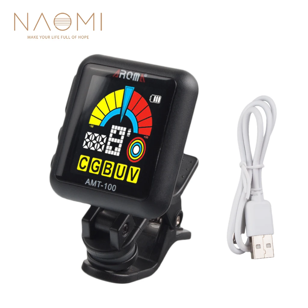 NAOMI AROMA AMT-100 Clip-on Electric Guitar Tuner Metronome USB Cable For Guitar Bass Ukulele Violin
NAOMI AROMA AMT-100 Clip-on Electric Guitar Tuner Metronome USB Cable For Guitar Bass Ukulele Violin