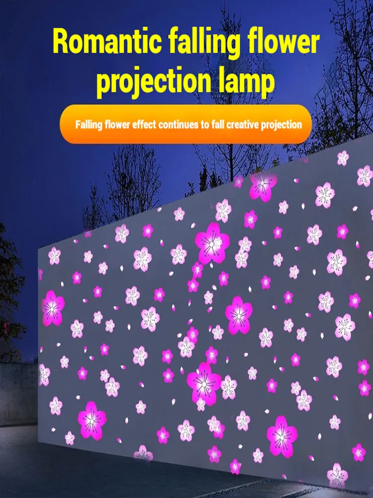 Falling flower dynamic special effects projection lamp logo shop door outdoor ground creative waterproof pattern
Falling flower dynamic special effects projection lamp logo shop door outdoor ground creative waterproof pattern