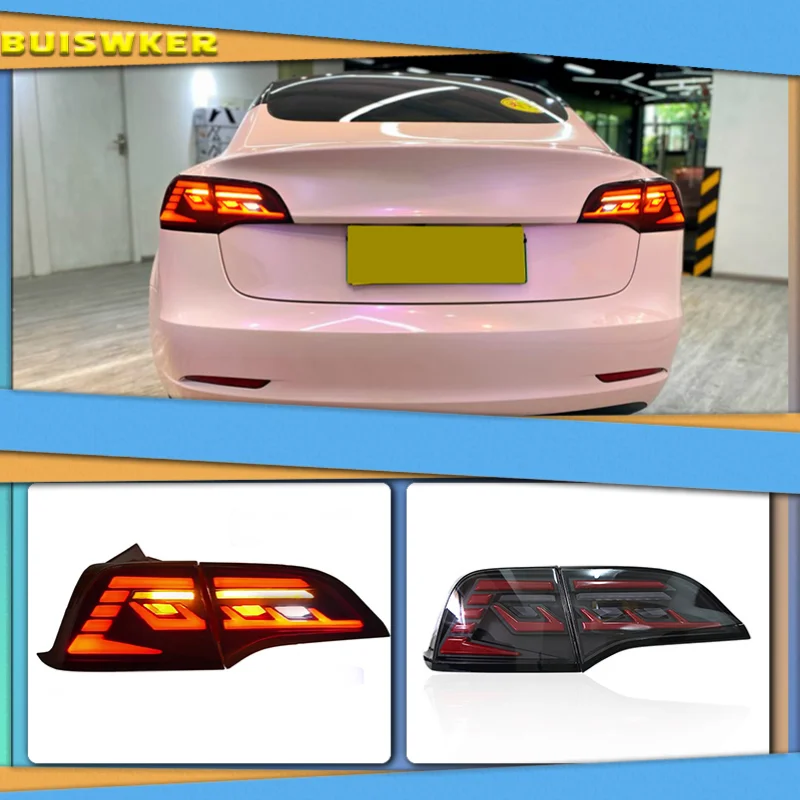 Car Styling Taillights for Tesla Model 3 Model Y LED Tail Light DRL Tail Lamp Turn Signal Rear Reverse Brake
Car Styling Taillights for Tesla Model 3 Model Y LED Tail Light DRL Tail Lamp Turn Signal Rear Reverse Brake