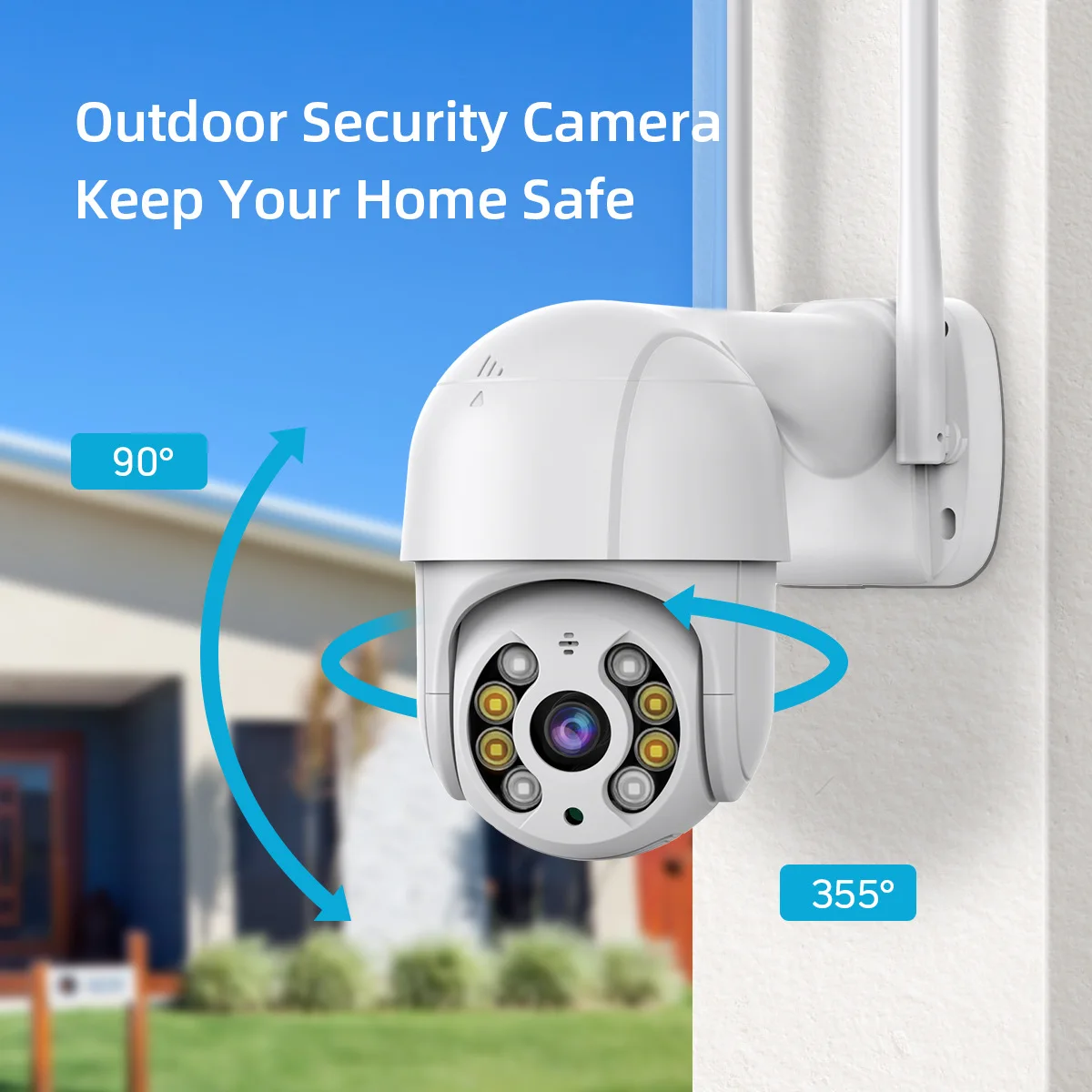 5MP Wireless PTZ Cameras Outdoor 360° Mobile WiFi Security Remote AI Human Detection Smart Color Night Vision Monitor Ball Cam
5MP Wireless PTZ Cameras Outdoor 360° Mobile WiFi Security Remote AI Human Detection Smart Color Night Vision Monitor Ball Cam