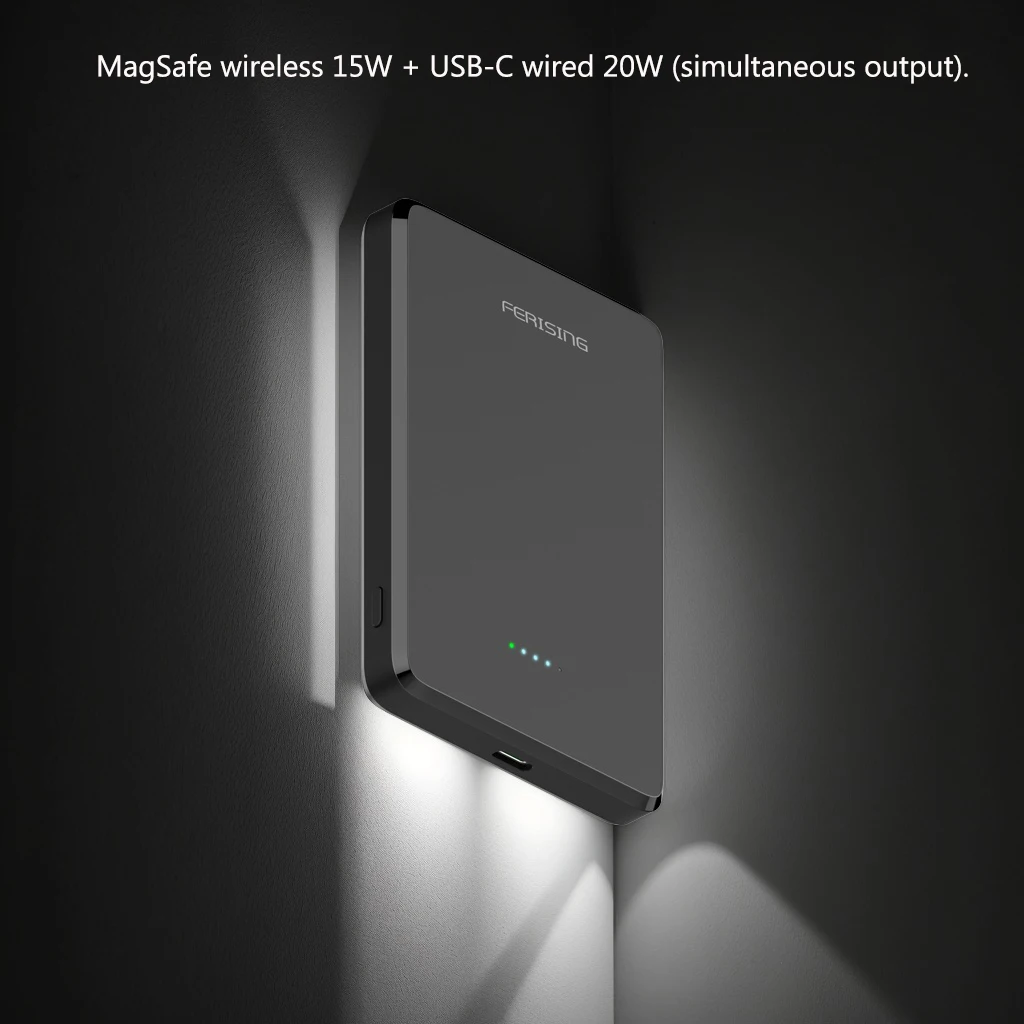 Ультратонкий магнитный беспроводной внешний аккумулятор PD20W, 5000 мАч, портативный внешний аккумулятор для iPhone 16 17 Power Bank, зарядное устройство Magsafe
Ультратонкий магнитный беспроводной внешний аккумулятор PD20W, 5000 мАч, портативный внешний аккумулятор для iPhone 16 17 Power Bank, зарядное устройство Magsafe