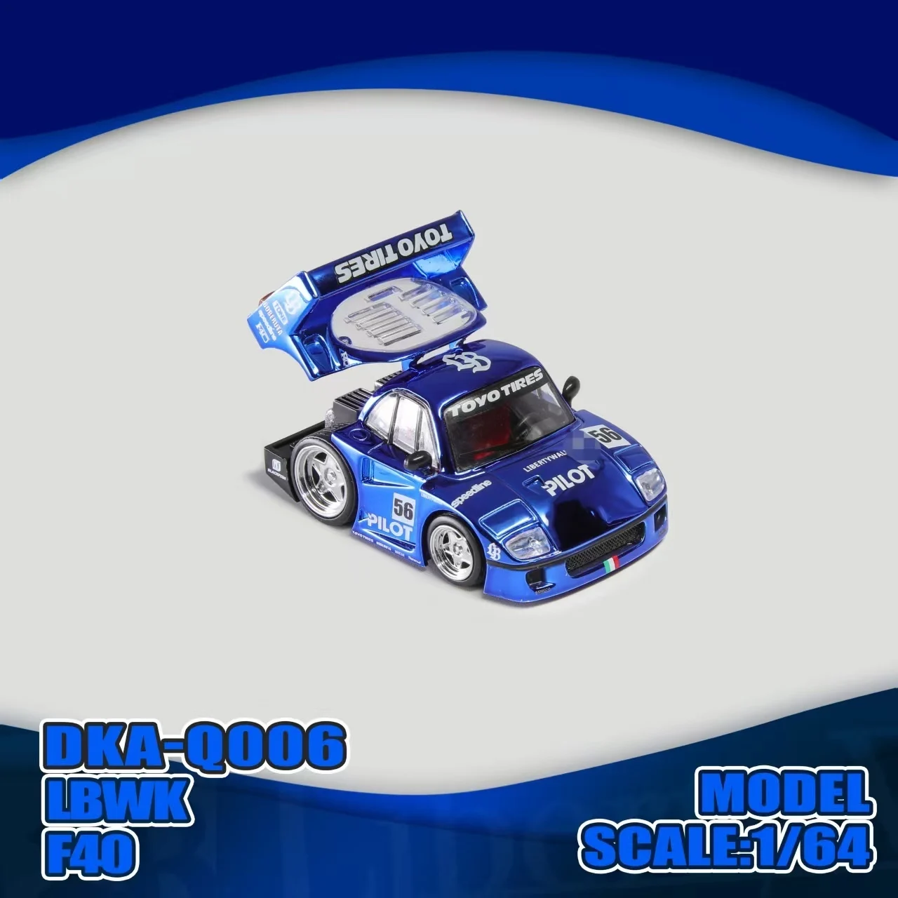 Предпродажа Demon King Auto Not 1:64 Q Scale LBWK F40 Chrome Blue с открытым капюшоном, литая под давлением диорама, модель автомобиля, коллекция игрушек
Предпродажа Demon King Auto Not 1:64 Q Scale LBWK F40 Chrome Blue с открытым капюшоном, литая под давлением диорама, модель автомобиля, коллекция игрушек