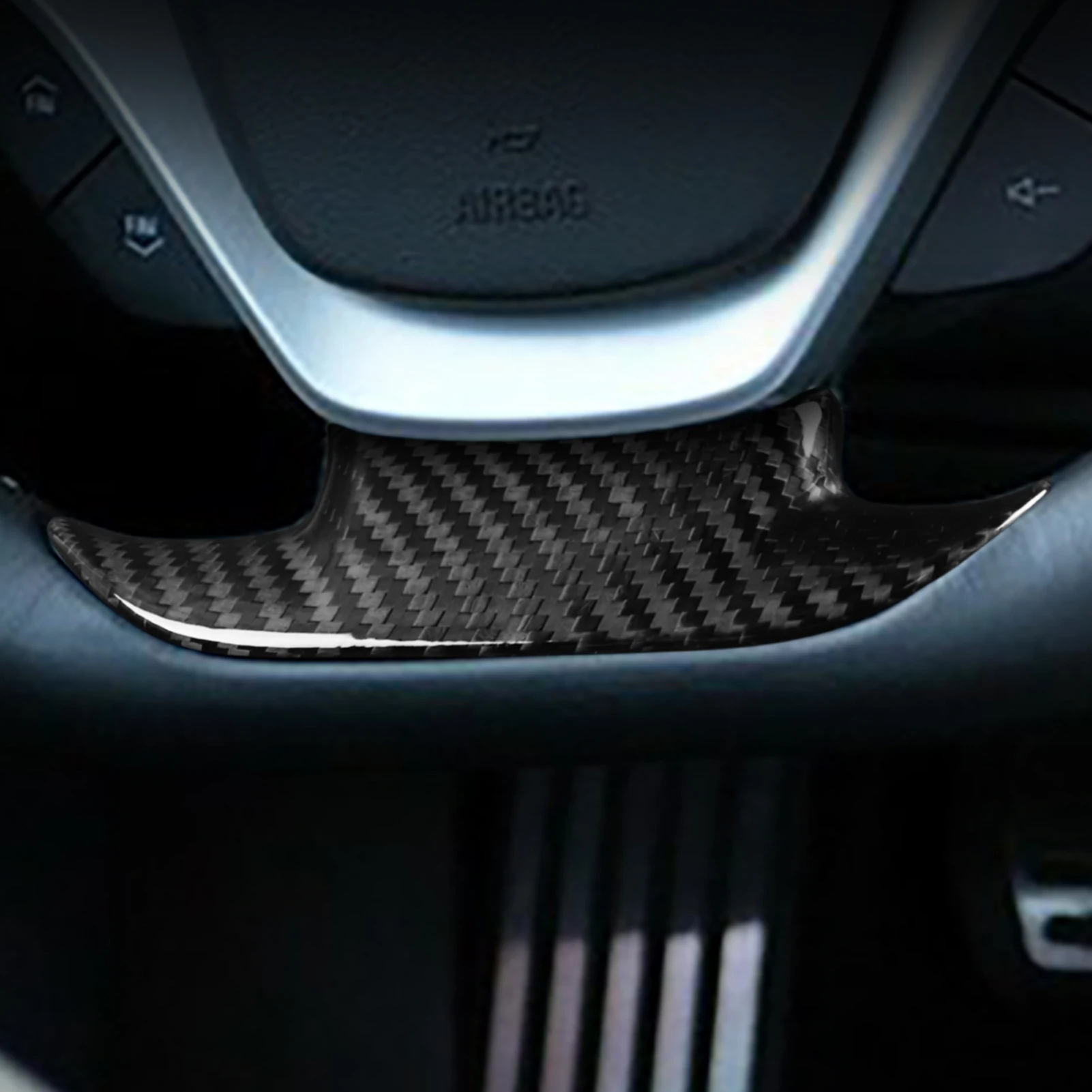 Real Carbon Fiber Car Steering Wheel Lower Panel For Chevrolet Corvette C7 2014-2019 Decoration Accessories Modification
Real Carbon Fiber Car Steering Wheel Lower Panel For Chevrolet Corvette C7 2014-2019 Decoration Accessories Modification