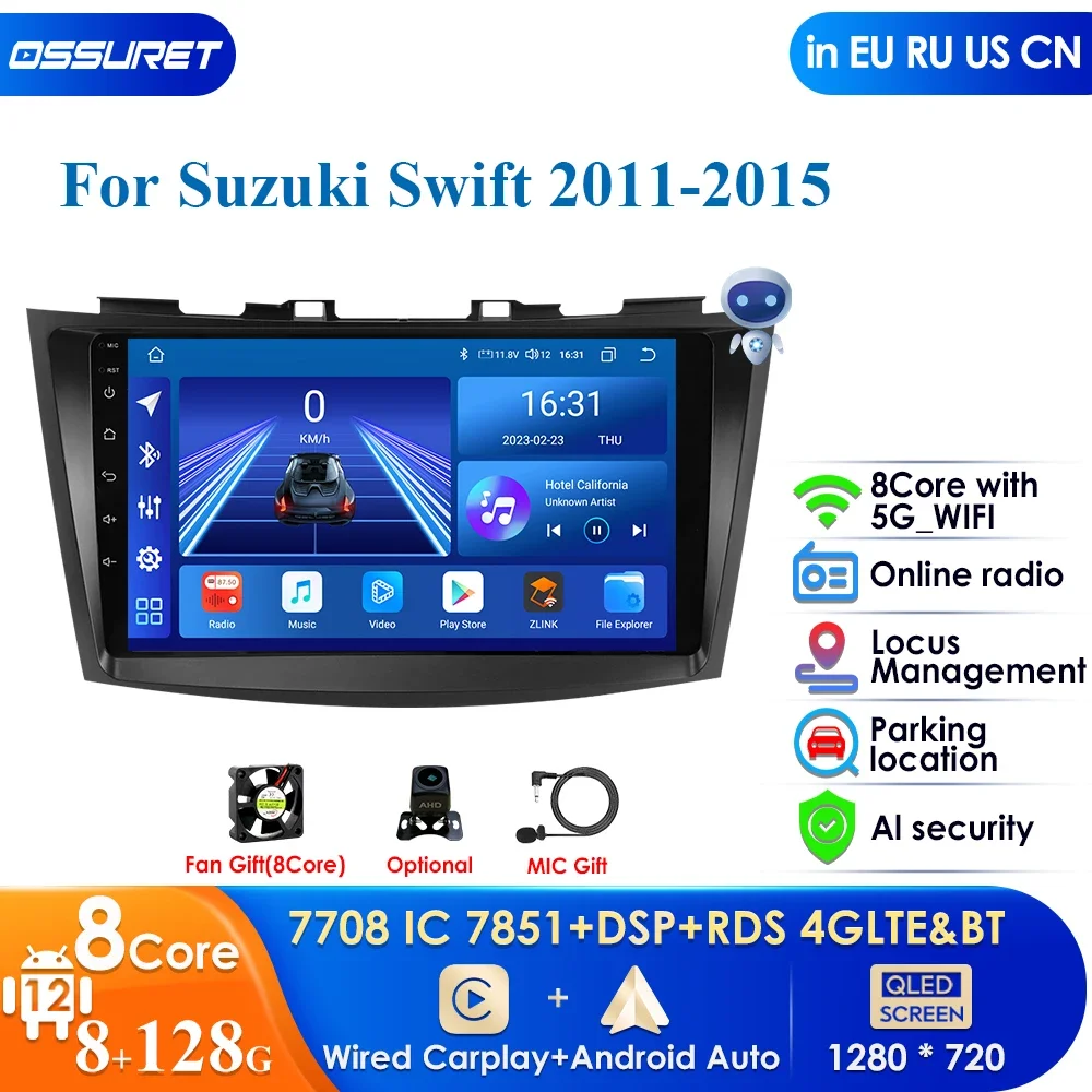 Carplay 4G DSP QLED Screen 2din Android Autoradio for Suzuki Swift 4 2011-2015 Car Radio Multimedia Video Player GPS Stereo WIFI
Carplay 4G DSP QLED Screen 2din Android Autoradio for Suzuki Swift 4 2011-2015 Car Radio Multimedia Video Player GPS Stereo WIFI
