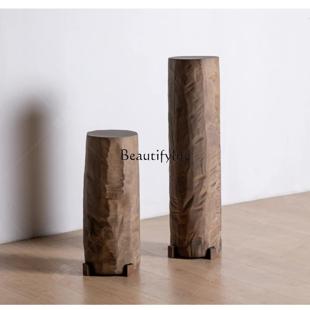 Wabi Sansan wind solid wood pier base pillar B & B hotel Chinese retro wood carving flower stand ornament
Wabi Sansan wind solid wood pier base pillar B & B hotel Chinese retro wood carving flower stand ornament