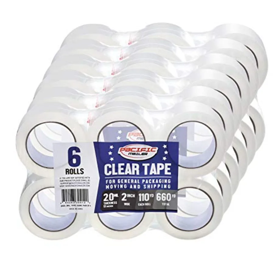 Clear Packing Tape 2 Inch Wide 2.0mil Thickness 110 Yard Per Roll [Pack of 36 Rolls
Clear Packing Tape 2 Inch Wide 2.0mil Thickness 110 Yard Per Roll [Pack of 36 Rolls
