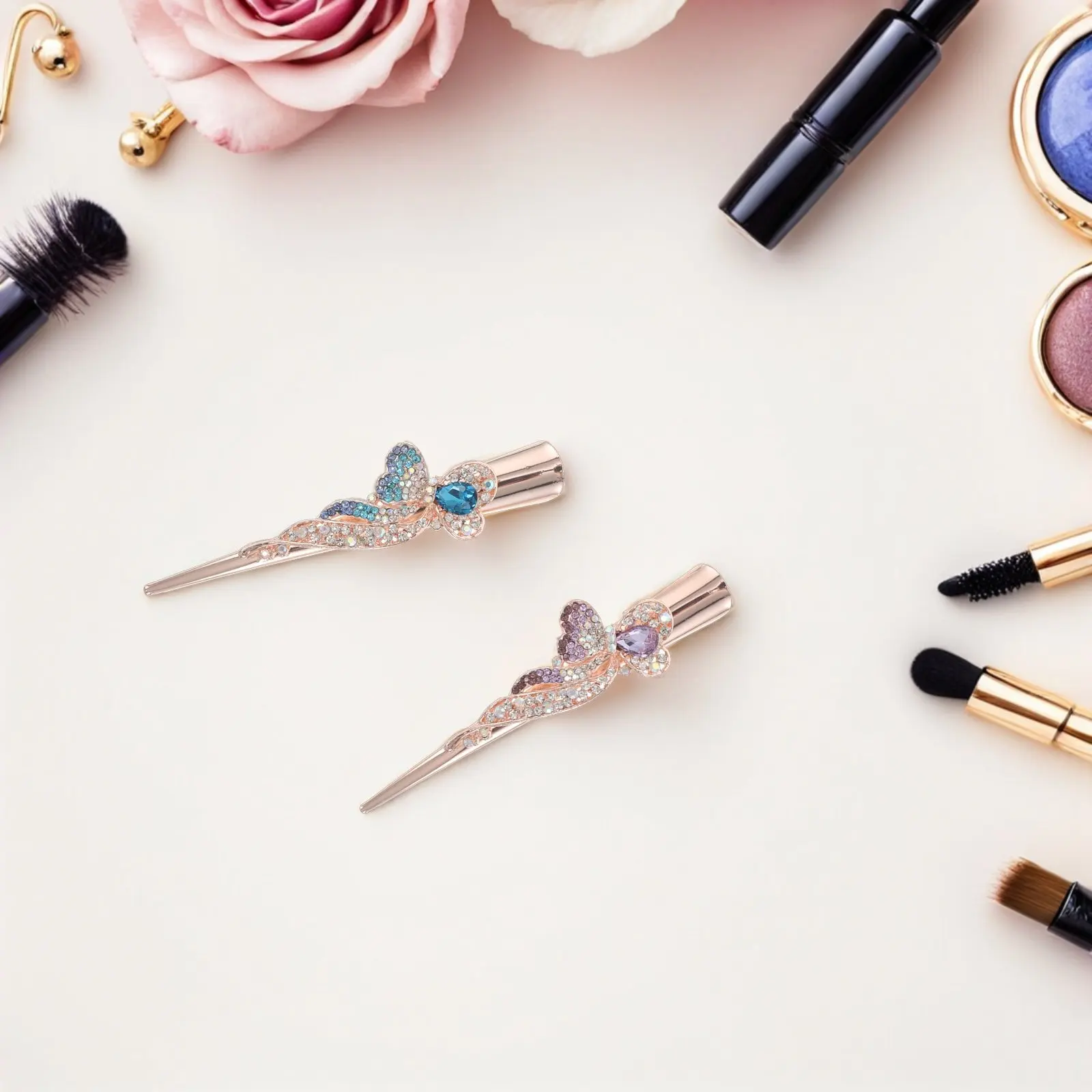 2Pcs Large Crystal Duckbill Hairpins Rhinestone Vintage Elegant Hair Clips for Girls Women Alloy Snap Barrettes Fine Hair Updo
2Pcs Large Crystal Duckbill Hairpins Rhinestone Vintage Elegant Hair Clips for Girls Women Alloy Snap Barrettes Fine Hair Updo