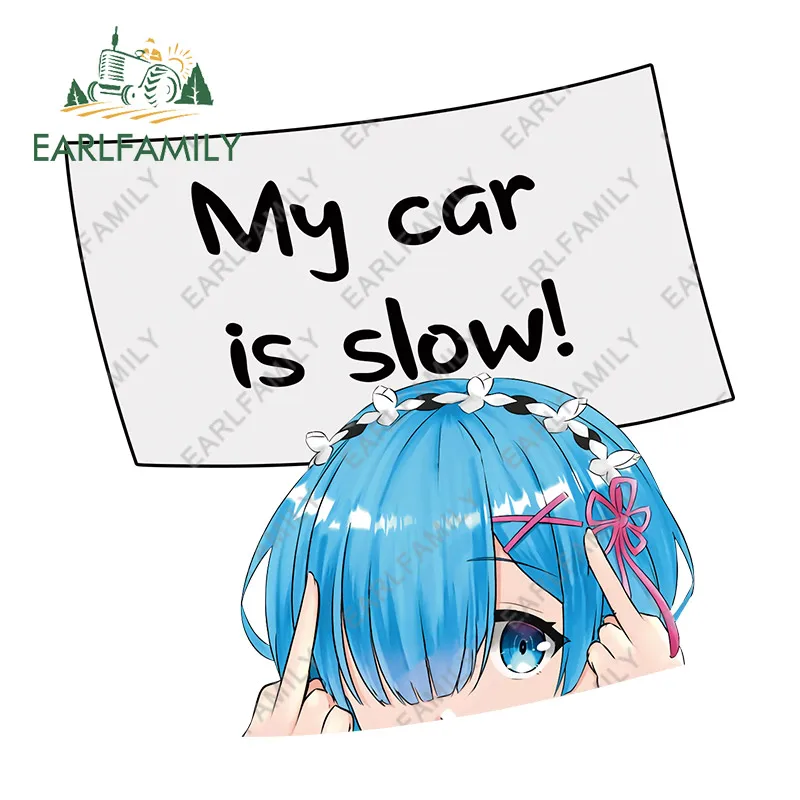EARLFAMILY 13cm x 12.9cm for Rem My Car Is Slow Car Accessoires Stickers Funny Windows Motorcycle Personality Campervan Decals
EARLFAMILY 13cm x 12.9cm for Rem My Car Is Slow Car Accessoires Stickers Funny Windows Motorcycle Personality Campervan Decals