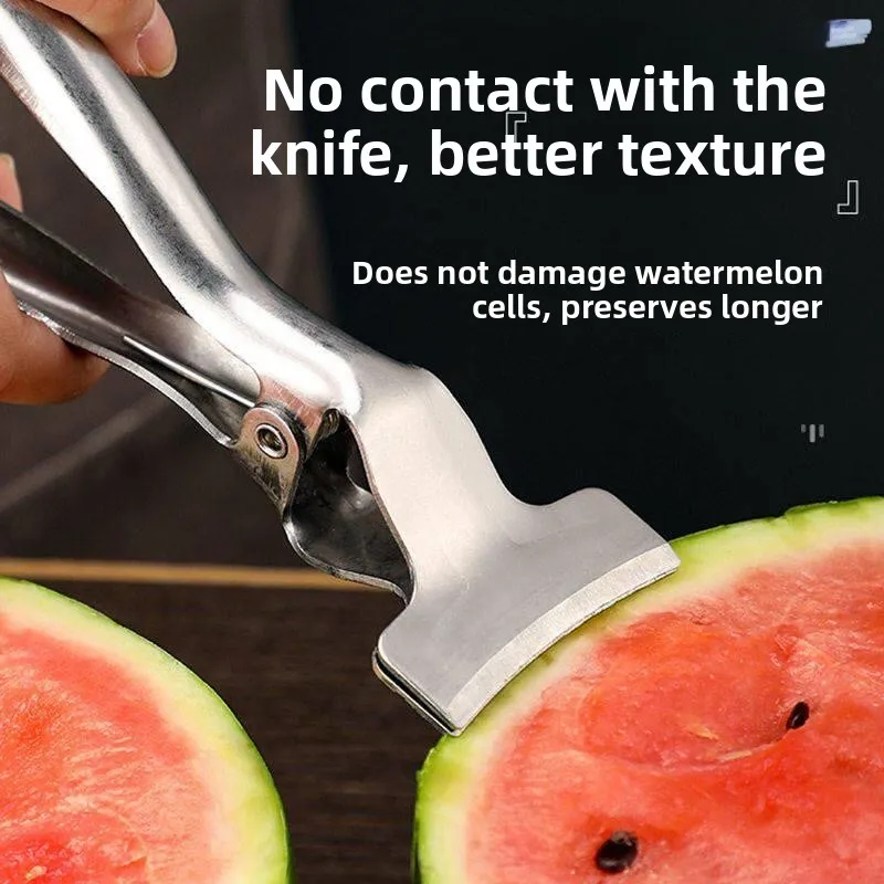 Stainless Steel Watermelon Slicer Professional Fruit Shop Special Tool for Cutting And Serving Watermelon Blocks
Stainless Steel Watermelon Slicer Professional Fruit Shop Special Tool for Cutting And Serving Watermelon Blocks