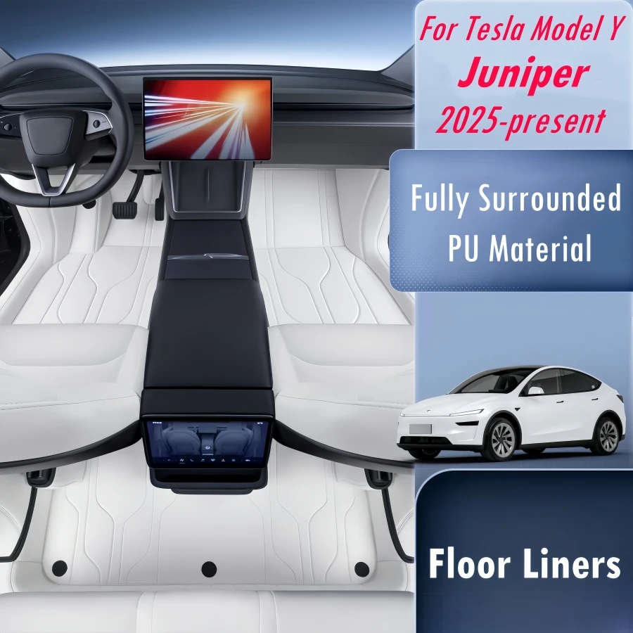 For Tesla Model Y Juniper 2025-2026 present Floor Mats Fully Sorrounded PU Leather Double Layer Lhd Rhd Car Floor Liners With
For Tesla Model Y Juniper 2025-2026 present Floor Mats Fully Sorrounded PU Leather Double Layer Lhd Rhd Car Floor Liners With