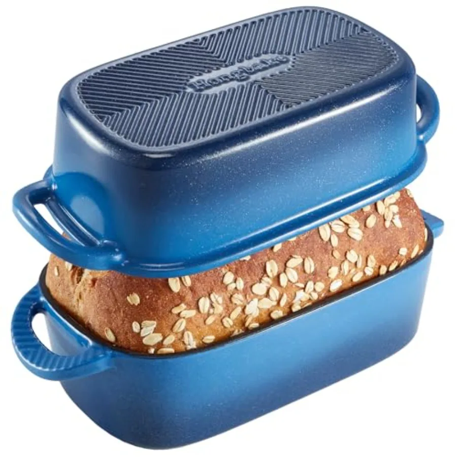 Everline Collection 2 in 1 Enameled Cast Iron Loaf Pan with Lid 9x5 Bread Pans for Baking Homemade Sourdough Nonstick Large Ban
Everline Collection 2 in 1 Enameled Cast Iron Loaf Pan with Lid 9x5 Bread Pans for Baking Homemade Sourdough Nonstick Large Ban