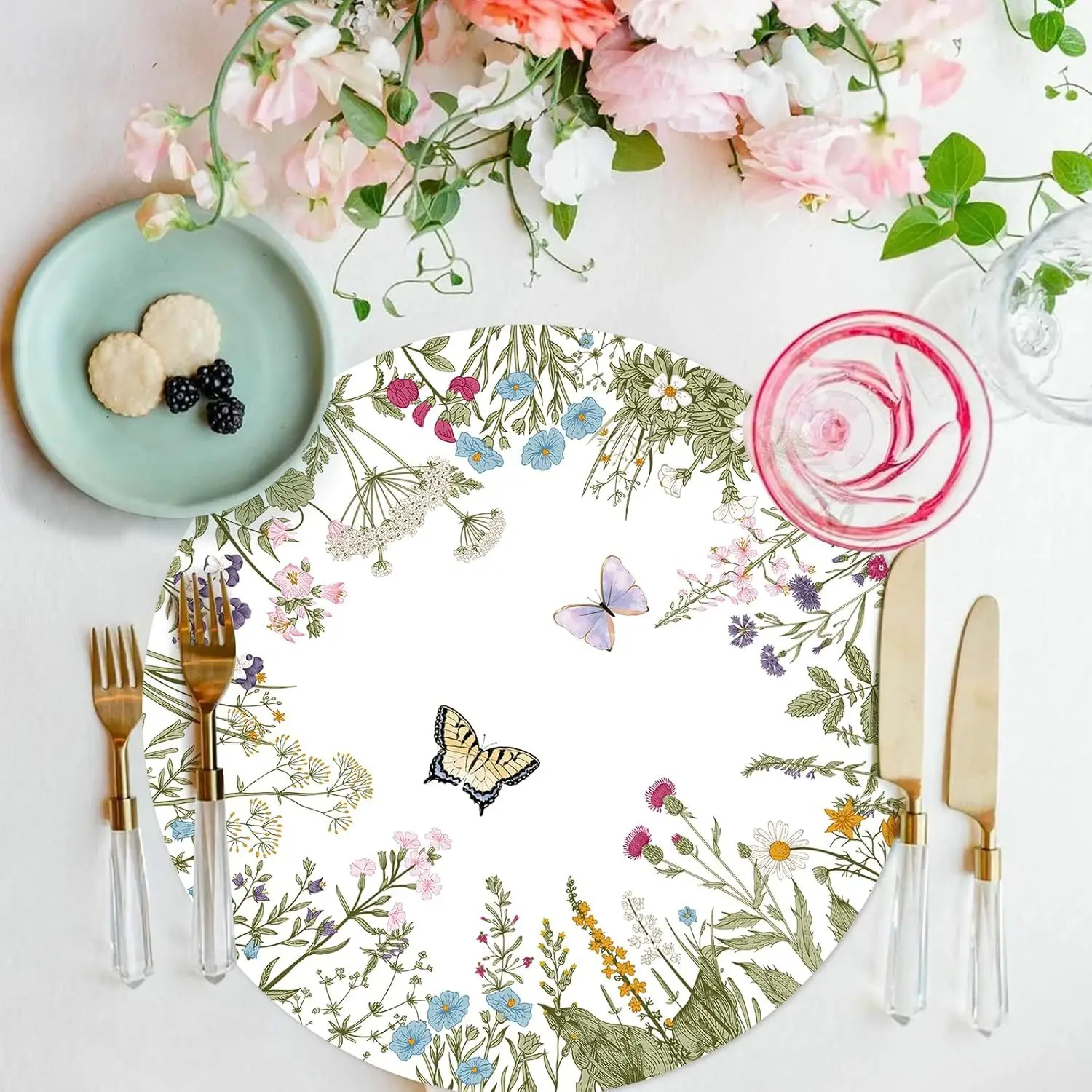 CX 10PCS vintage wildflower placemats and wildflower placemats are suitable for birthdays, weddings, tea, and party supplies
CX 10PCS vintage wildflower placemats and wildflower placemats are suitable for birthdays, weddings, tea, and party supplies