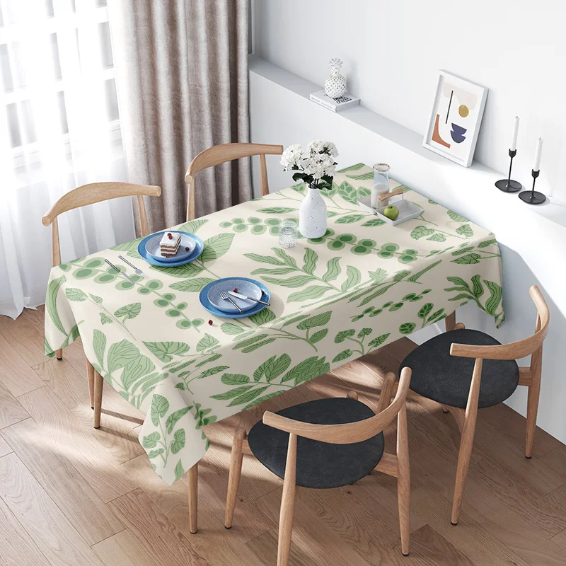 Green Leaves Tablecloth Decoration for Dining Room Modern Printed Fabric Waterproof Protective Cover Green Color 2m x 140cm
Green Leaves Tablecloth Decoration for Dining Room Modern Printed Fabric Waterproof Protective Cover Green Color 2m x 140cm