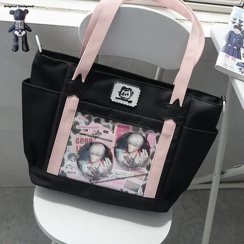 Japanese Teenager Girls Crossbody Bags canvas JK Handbags Transparent Ita bag Women handbags canvas Shoulder Bag Bolso
Japanese Teenager Girls Crossbody Bags canvas JK Handbags Transparent Ita bag Women handbags canvas Shoulder Bag Bolso