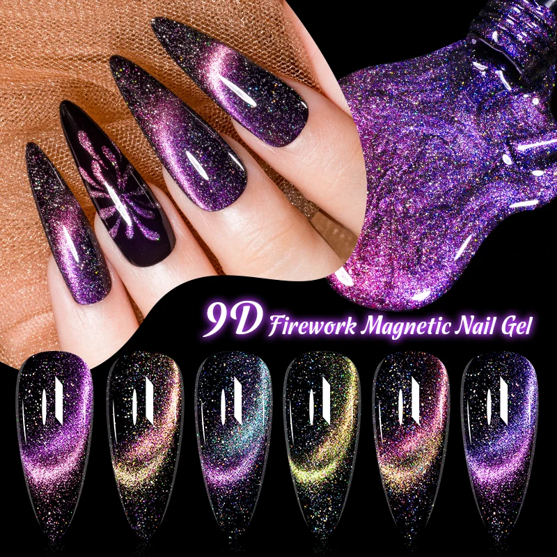 7ml 9D Firework Magnetic Nail Gel Nail Polish Glitter Shiny Sparkling Color Nail Gel Soak Off UV Semi-Permanent Varnish Supplies
7ml 9D Firework Magnetic Nail Gel Nail Polish Glitter Shiny Sparkling Color Nail Gel Soak Off UV Semi-Permanent Varnish Supplies