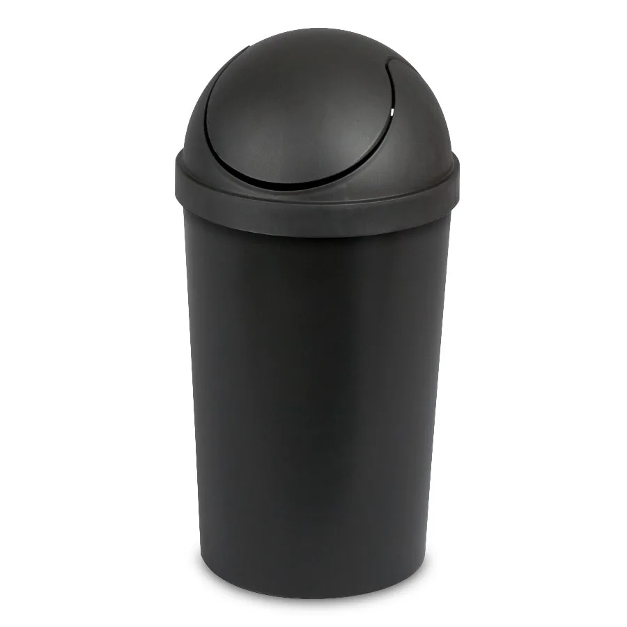 Small Bathroom Trash Can, 3 Gallon Plastic Garbage Bucket Bin with Swing Top Lid, Black
Small Bathroom Trash Can, 3 Gallon Plastic Garbage Bucket Bin with Swing Top Lid, Black