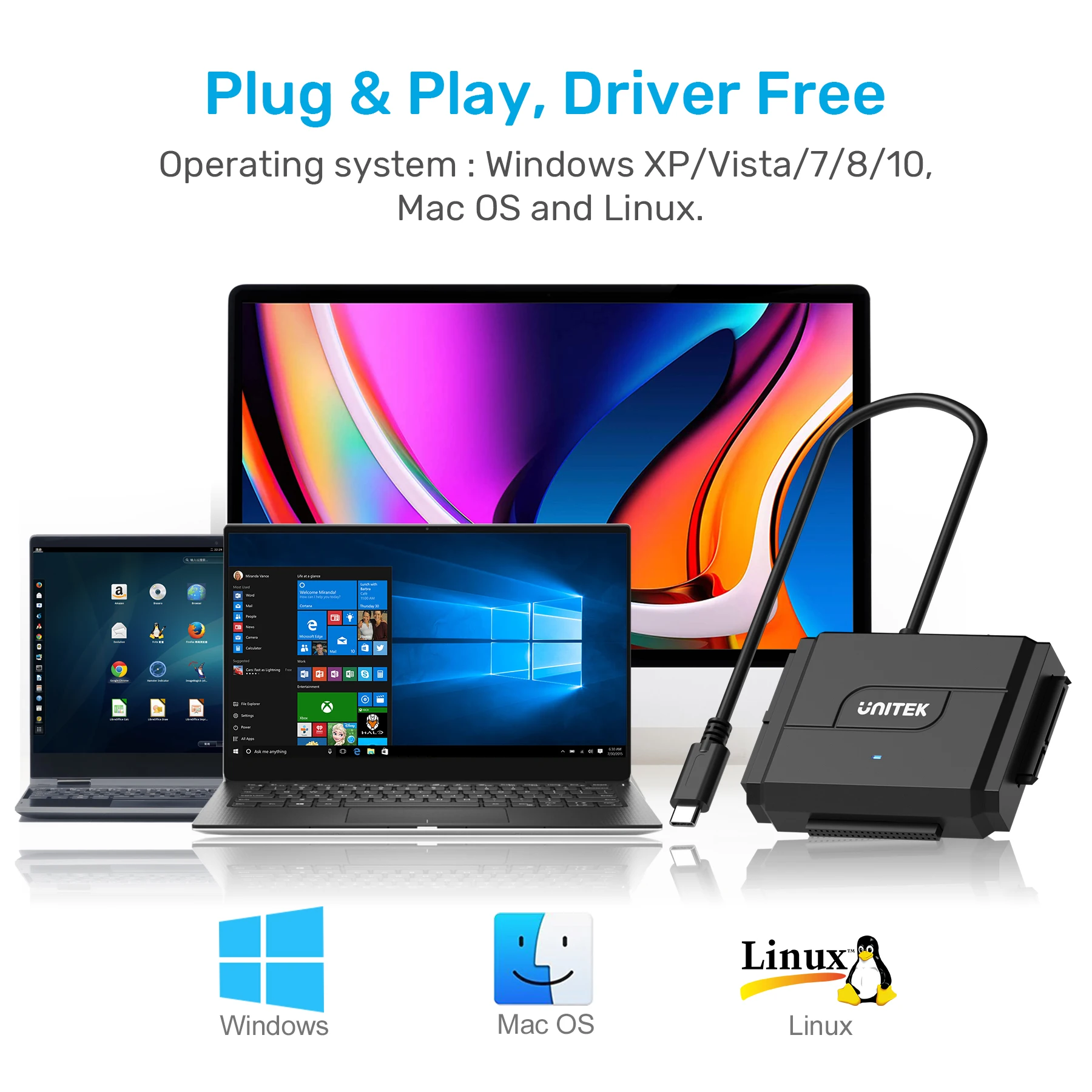 USB-C to IDE SATA Adapter USB 3.0 5Gbps Dual Interface Hard Drive Converter for 2.5inch 3.5inch HDD SSD with EU Plug 12V Power
USB-C to IDE SATA Adapter USB 3.0 5Gbps Dual Interface Hard Drive Converter for 2.5inch 3.5inch HDD SSD with EU Plug 12V Power