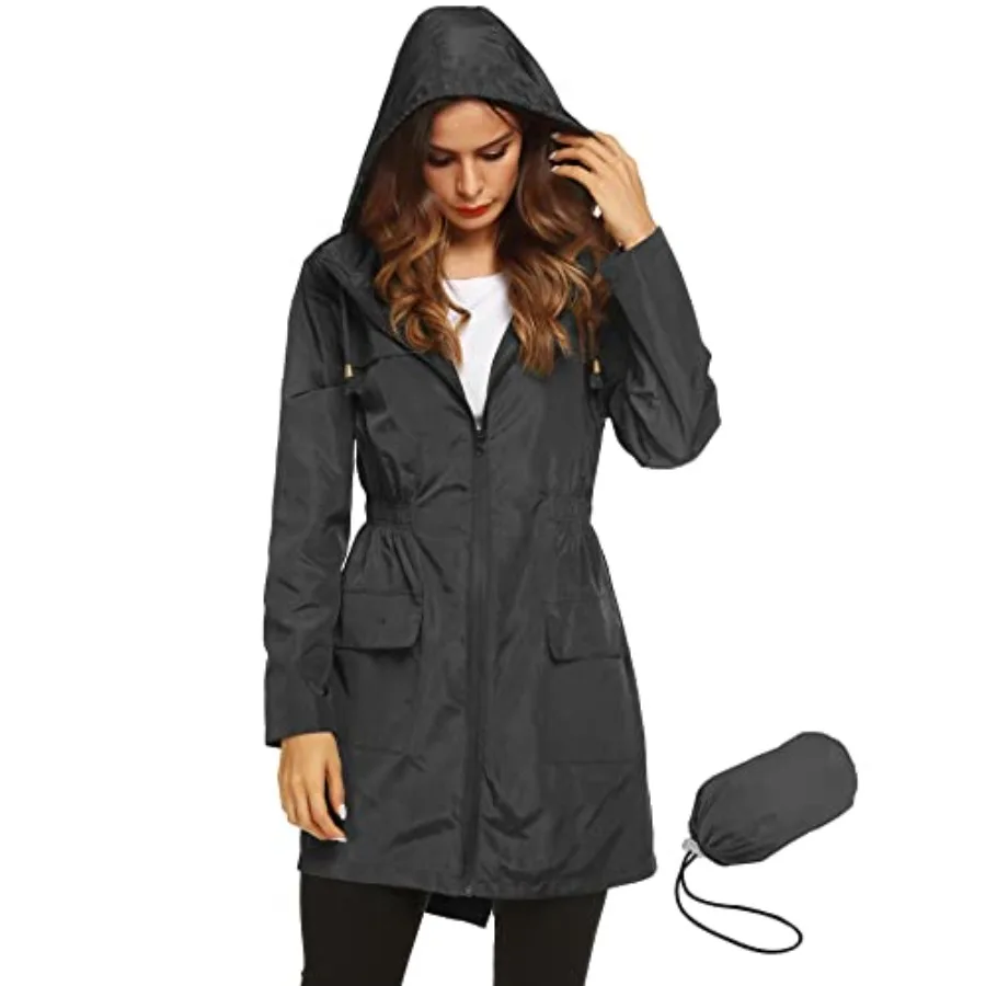 Lomon Women Waterproof Lightweight Rain Jacket Active Outdoor Hooded Raincoat
Lomon Women Waterproof Lightweight Rain Jacket Active Outdoor Hooded Raincoat