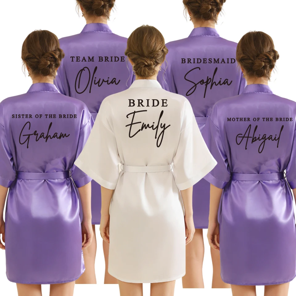 Personalized Robe for Bride Bridesmaid with Name and Date Birthday Party Gown Add Any Text Bathrobe - Customizable Gifting
Personalized Robe for Bride Bridesmaid with Name and Date Birthday Party Gown Add Any Text Bathrobe - Customizable Gifting
