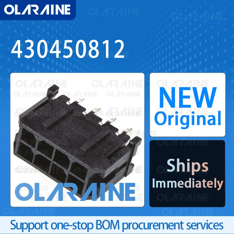 20/50/100Pcs 430450812 100% brand new and original IC chip connector Headers and wire housings 8 Position Current 8.5 A
20/50/100Pcs 430450812 100% brand new and original IC chip connector Headers and wire housings 8 Position Current 8.5 A