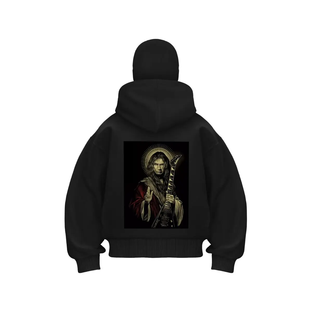 Guitar Saint Rock Music Art Double Hood Balaclava Men Zip Hoodie Winter Warm
Guitar Saint Rock Music Art Double Hood Balaclava Men Zip Hoodie Winter Warm