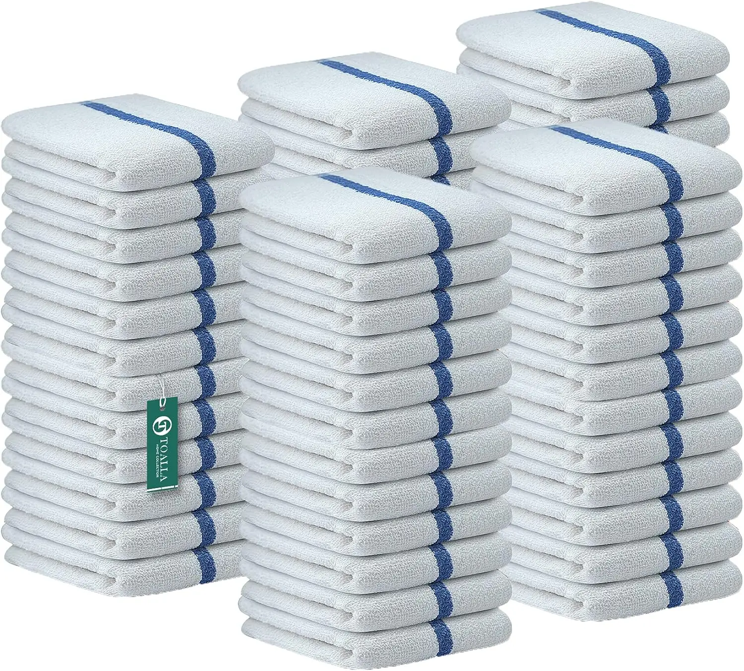 Bar Mop Blue Stripe 10lbs 16x19 Pack of 60 100% Cotton Double Stitched Route Ready Absorbent Kitchen Towel Dish Towels and Dishc
Bar Mop Blue Stripe 10lbs 16x19 Pack of 60 100% Cotton Double Stitched Route Ready Absorbent Kitchen Towel Dish Towels and Dishc