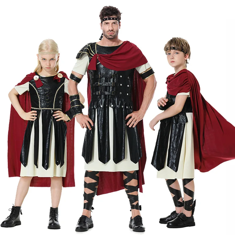 Halloween Medieval Ancient Roman Warrior Shield Sword Gladiator Festival Party Stage Role-playing Costume Parent-child Costume
Halloween Medieval Ancient Roman Warrior Shield Sword Gladiator Festival Party Stage Role-playing Costume Parent-child Costume