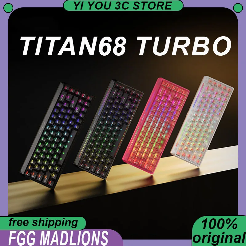 FGG Madlions TITAN68 Turbo Magnetic Axis Keyboard Wired 68Keys RT0.001 0.08ms Low Delay PC Esports Laptop Gaming Keyboards
FGG Madlions TITAN68 Turbo Magnetic Axis Keyboard Wired 68Keys RT0.001 0.08ms Low Delay PC Esports Laptop Gaming Keyboards