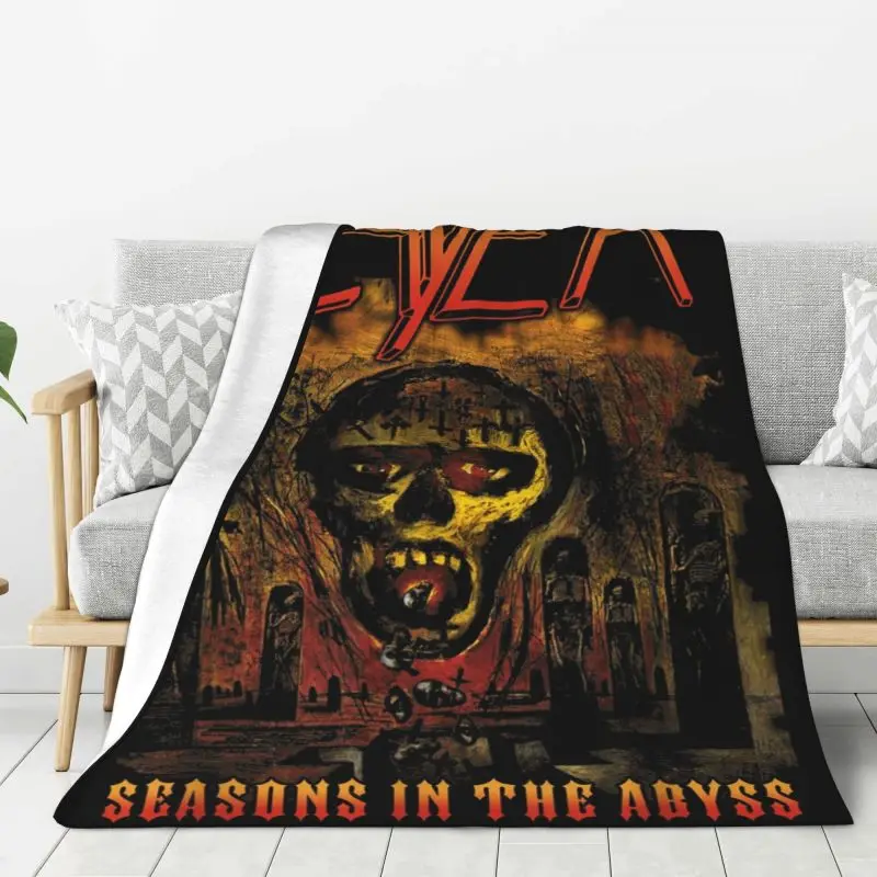 Custom 3D Printed Thrash Metal Band Slayers Blankets Breathable Soft Flannel Sprint Throw Blanket for Sofa Car Bedroom
Custom 3D Printed Thrash Metal Band Slayers Blankets Breathable Soft Flannel Sprint Throw Blanket for Sofa Car Bedroom