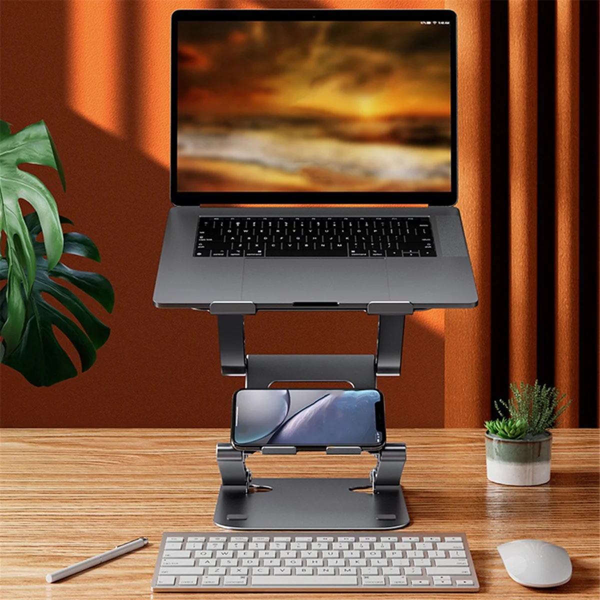 ADP-Adjustable Laptop Stand Aluminium Foldable Laptop Holder Portable Notebook Tablet Stand for Pro
ADP-Adjustable Laptop Stand Aluminium Foldable Laptop Holder Portable Notebook Tablet Stand for Pro