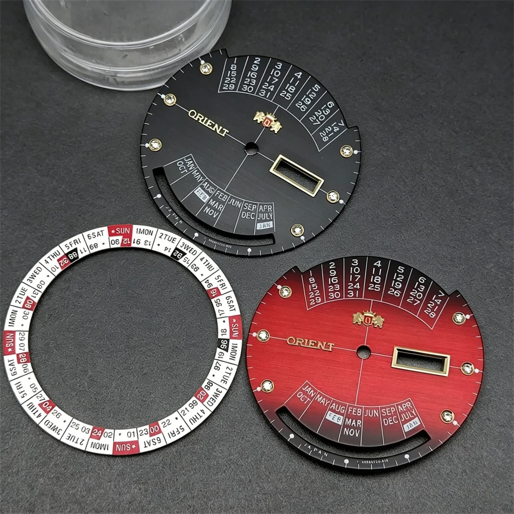 35.5mm Orient Watch Dial Perpetual Calendar Wheel for 46941 46943 Movement Men's Watches Replacement Accessories Faces
35.5mm Orient Watch Dial Perpetual Calendar Wheel for 46941 46943 Movement Men's Watches Replacement Accessories Faces
