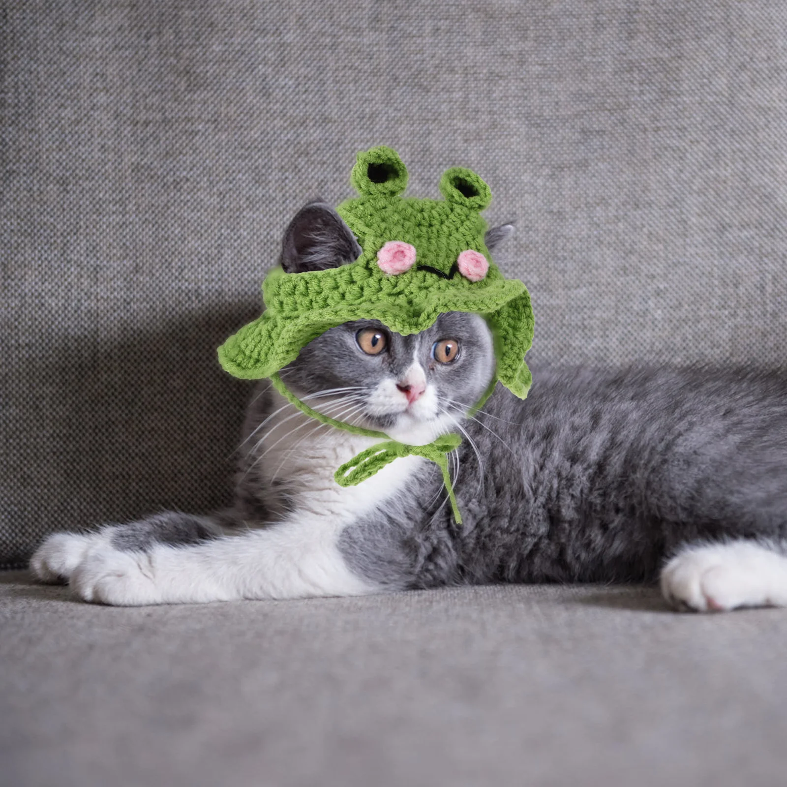1 Piece Frog Theme Pet Hat Knit Cat Cap Adorable Cartoon Style Comfortable Wool Yarn Pet Accessory for Birthday Wedding
1 Piece Frog Theme Pet Hat Knit Cat Cap Adorable Cartoon Style Comfortable Wool Yarn Pet Accessory for Birthday Wedding