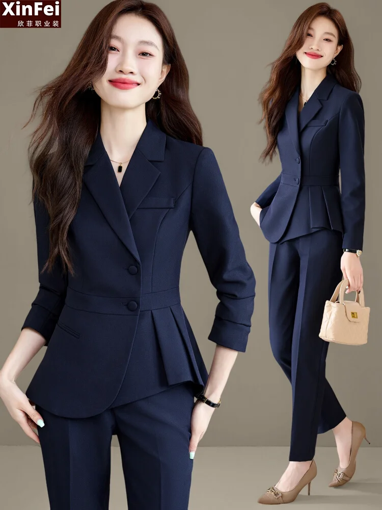 Professional Blazer Women's Autumn Suit 2025 New High-end Interview Formal Wear Temperament Goddess Style Work Clothes
Professional Blazer Women's Autumn Suit 2025 New High-end Interview Formal Wear Temperament Goddess Style Work Clothes