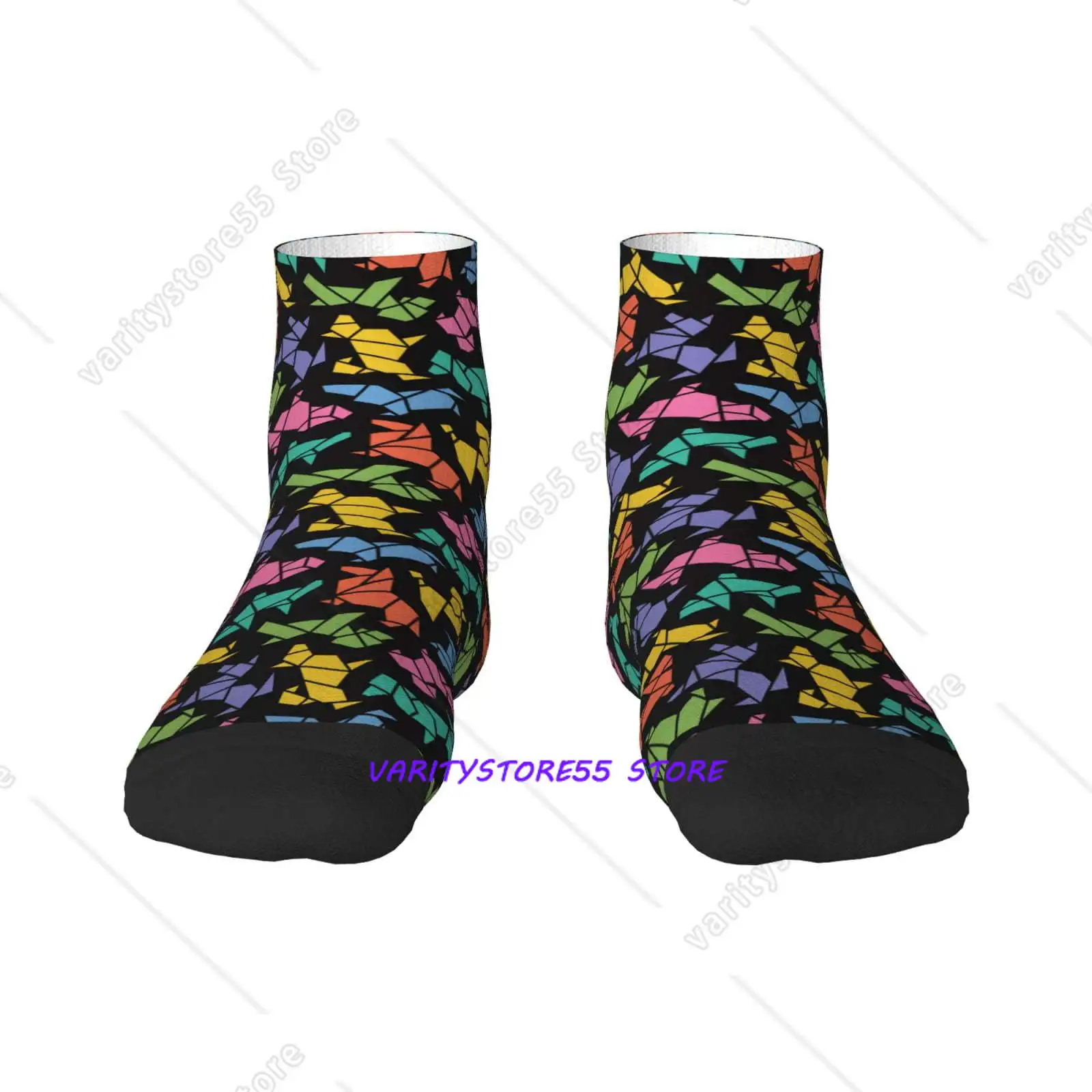 Colorful Geometric Dog Pattern Crew SocksToe Seamed Ankle Cushioned Breathable Athletic Crew Sports Socks
Colorful Geometric Dog Pattern Crew SocksToe Seamed Ankle Cushioned Breathable Athletic Crew Sports Socks