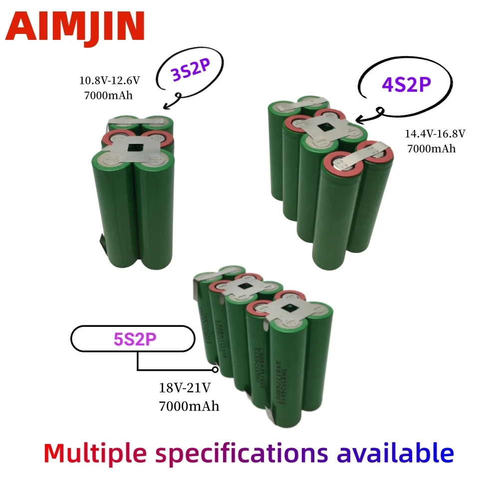 18650 MJ1 7000Mah 20 Amps 3S 4S 5S 12.6V 14.8V 18V 25.2V 29.6V Voor Schroevendraaier Batterijen Lassen Batteries
18650 MJ1 7000Mah 20 Amps 3S 4S 5S 12.6V 14.8V 18V 25.2V 29.6V Voor Schroevendraaier Batterijen Lassen Batteries