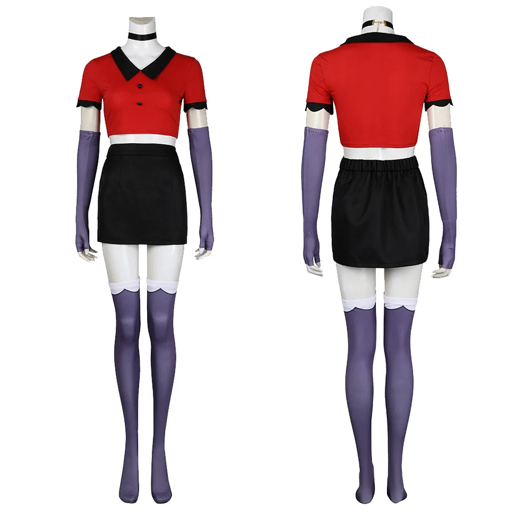 Women Vaggie Cosplay Costume Dress Set With Gloves And Socks Halloween Carnival Fashion Anime Role Cosplay Costume
Women Vaggie Cosplay Costume Dress Set With Gloves And Socks Halloween Carnival Fashion Anime Role Cosplay Costume