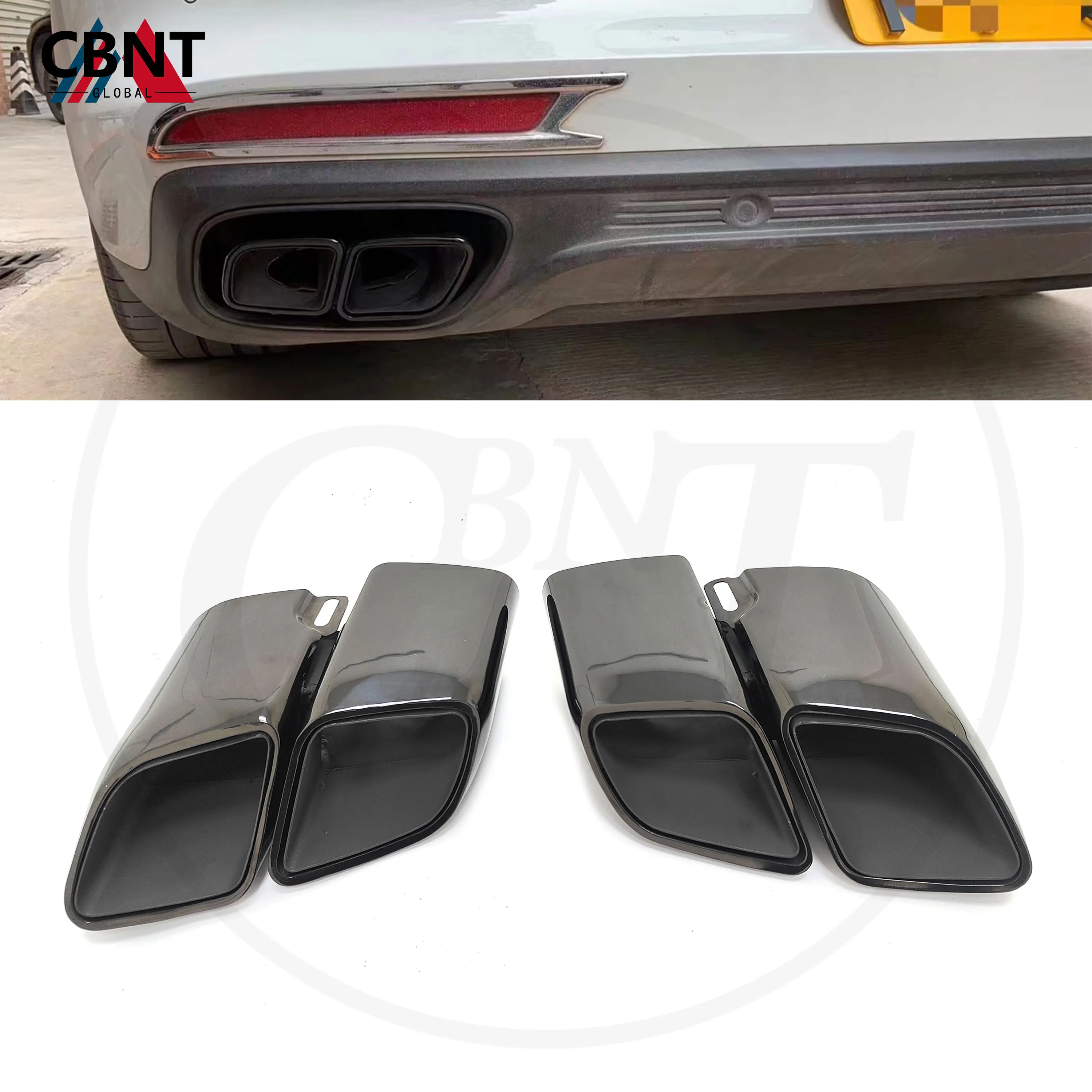 CBNT Quad Exhaust Tips for Porsche Panamera 971 4.0T 2017-2023 High Quality 304 Stainless Steel Nozzle Tailpipe
CBNT Quad Exhaust Tips for Porsche Panamera 971 4.0T 2017-2023 High Quality 304 Stainless Steel Nozzle Tailpipe