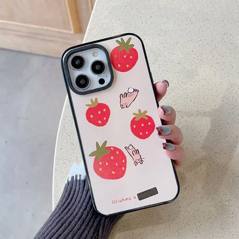 Upgrade Acrylic Border Strawberry Phone Case Cover for IPhone 11 12 13 14 15 16 Pro Max Case for IPhone 16 Pro
Upgrade Acrylic Border Strawberry Phone Case Cover for IPhone 11 12 13 14 15 16 Pro Max Case for IPhone 16 Pro