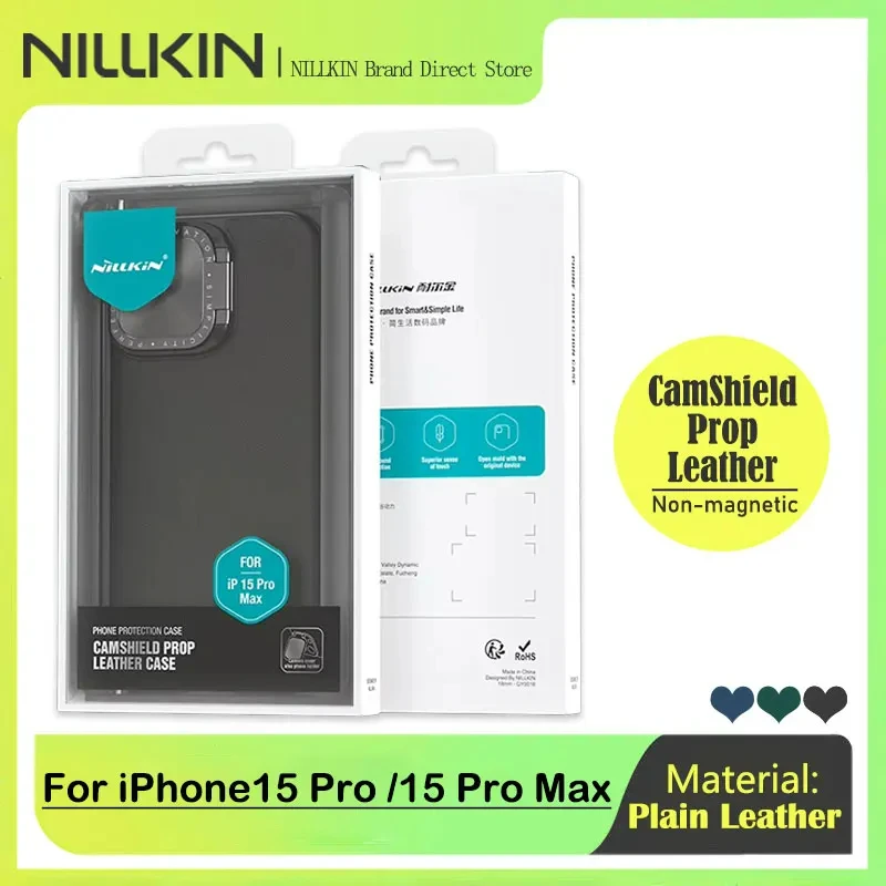 NILLKIN Flip-style Leather Case for iPhone 15 Pro Max Case, Camera Lens Protection, Luxury Back Cover with Kickstand, ShockProof
NILLKIN Flip-style Leather Case for iPhone 15 Pro Max Case, Camera Lens Protection, Luxury Back Cover with Kickstand, ShockProof