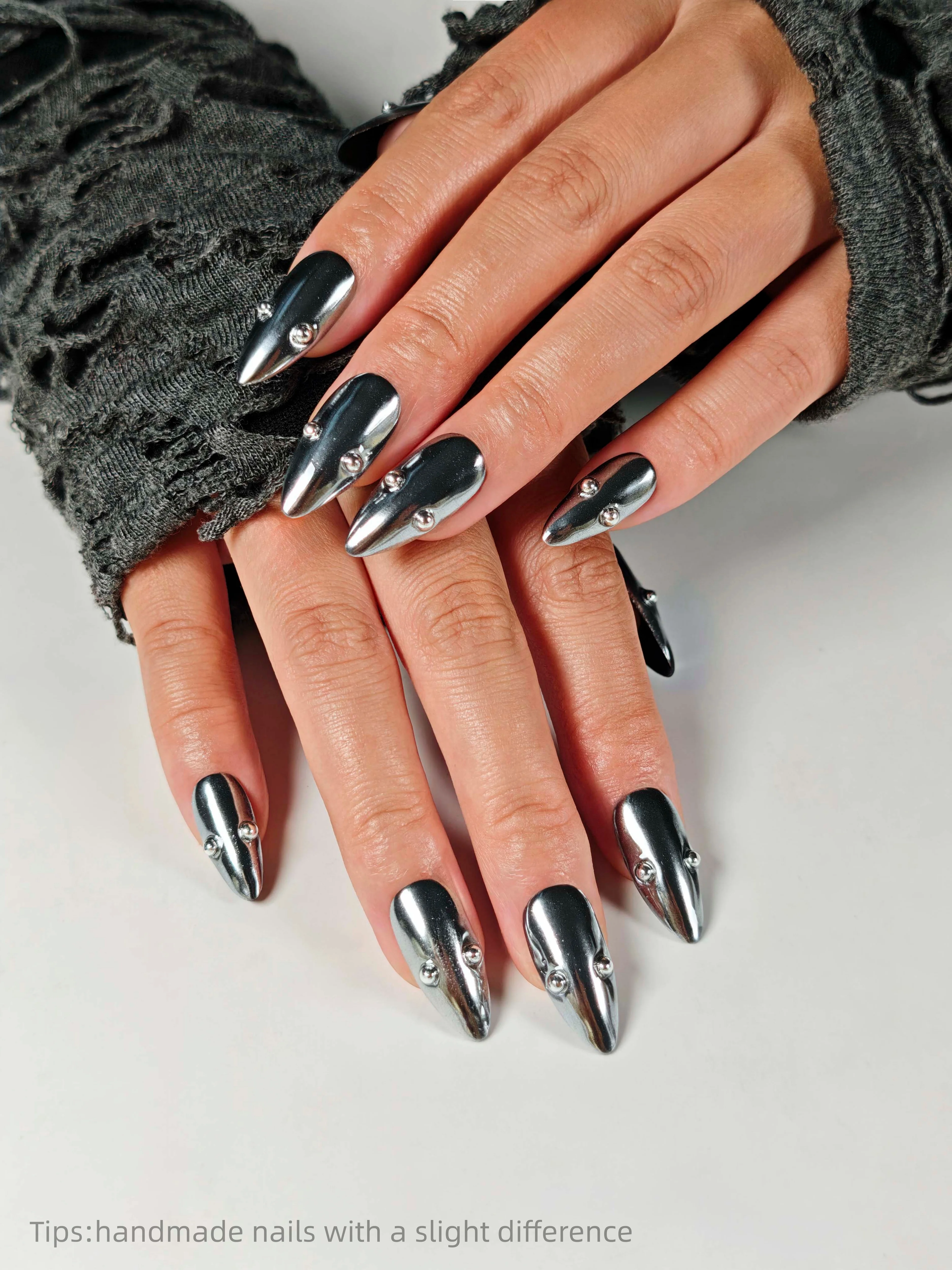 10pcs Handmade Silver Rhinestone Press on Nails Almond Long Full Cover Wearable Reusable Shiny Trendy False Nails 2026
10pcs Handmade Silver Rhinestone Press on Nails Almond Long Full Cover Wearable Reusable Shiny Trendy False Nails 2026