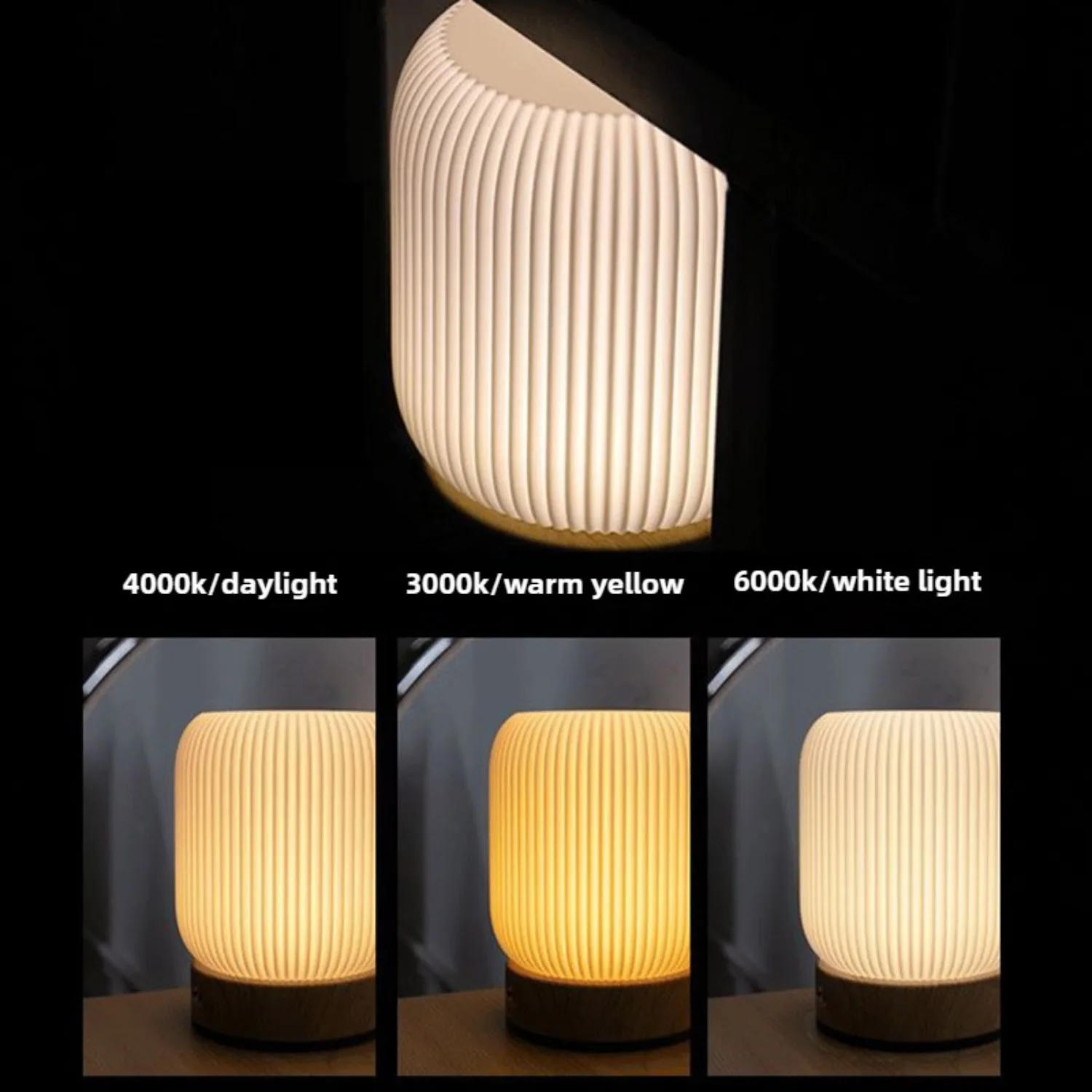 A Dimmable LED Touch Night Light with Wood Grain Base Indoor Light Desktop Light Suitable for Bedrooms and Living Rooms
A Dimmable LED Touch Night Light with Wood Grain Base Indoor Light Desktop Light Suitable for Bedrooms and Living Rooms