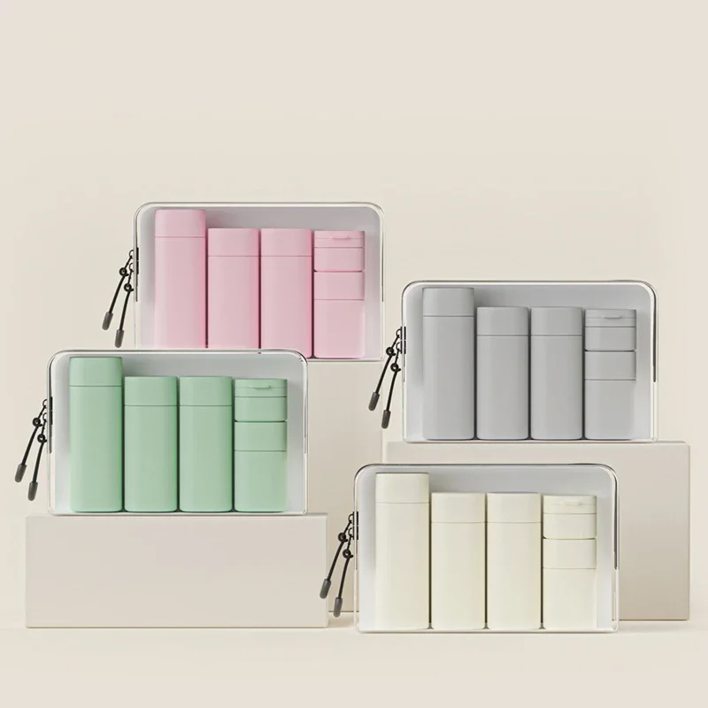 5Pcs Travel Refillable Bottle Set Spray Lotion Shampoo Shower Gel Tube Bottling Cosmetic Empty Liquid Container Portable Tool
5Pcs Travel Refillable Bottle Set Spray Lotion Shampoo Shower Gel Tube Bottling Cosmetic Empty Liquid Container Portable Tool