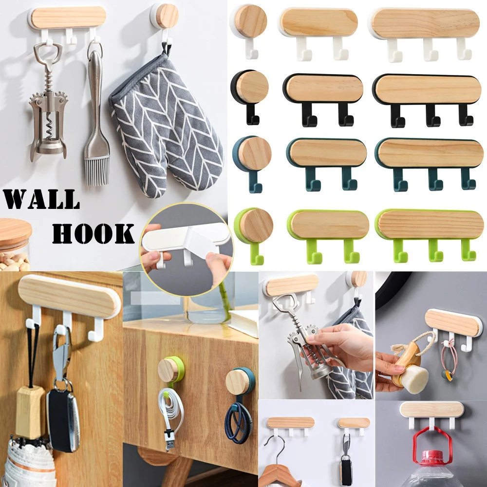 Wall Hooks Storage Mounted Hook Hanger Coat Hats Adhesive Hook Abs Wood Multi Functional Fashion Durable Towel
Wall Hooks Storage Mounted Hook Hanger Coat Hats Adhesive Hook Abs Wood Multi Functional Fashion Durable Towel