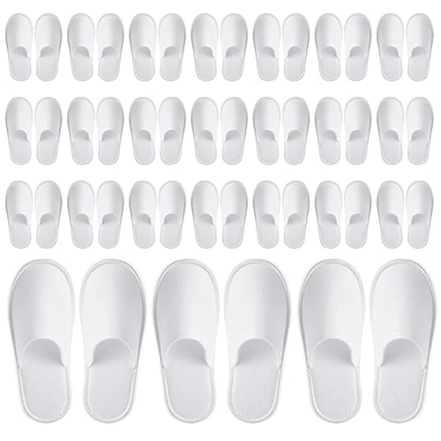 Juvale Disposable Slippers for Guests - Individually Wrapped Spa and Hotel Slippers - Slip-Resistant Shoes - Travel-Friendly Di
Juvale Disposable Slippers for Guests - Individually Wrapped Spa and Hotel Slippers - Slip-Resistant Shoes - Travel-Friendly Di