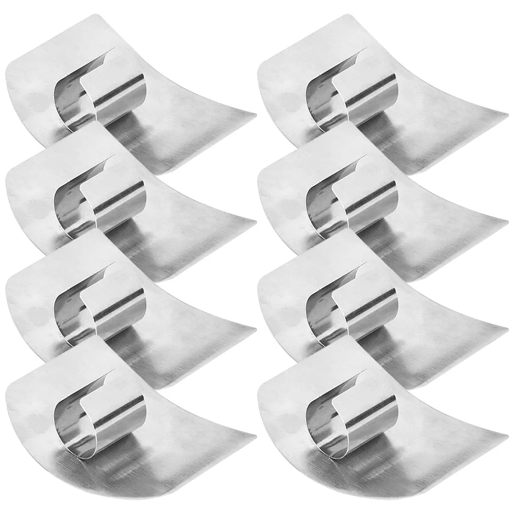 8pcs Protectors Set Stainless Steel Kitchen Tool Finger Protectors Covers for Cutting Chopping Safe Easy
8pcs Protectors Set Stainless Steel Kitchen Tool Finger Protectors Covers for Cutting Chopping Safe Easy